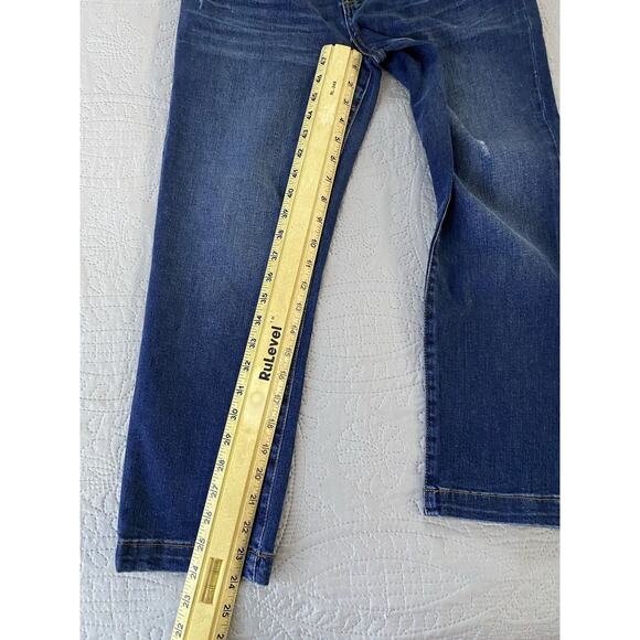 NWT Kut From Kloth Sz 6 Hirise Straight Medium Wash Cropped Denim Jeans - Picture 7 of 7